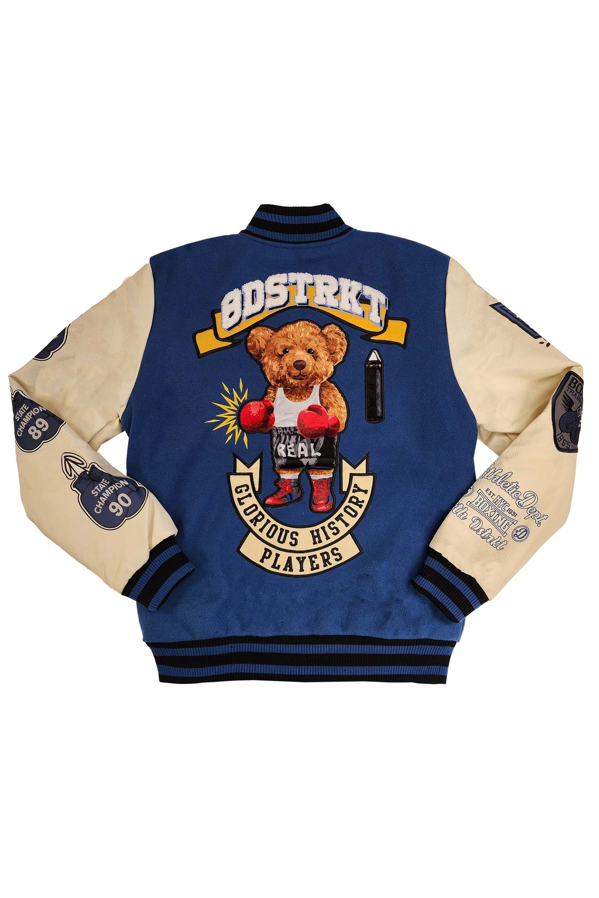 Boxer Bear Varsity Jacket Dark Blue TRACK 23
