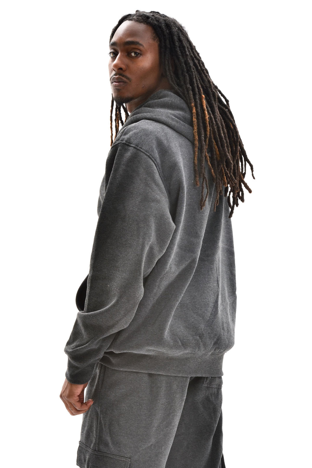 Basic Essential Zip Down Hoodie - Charcoal Grey – TRACK 23