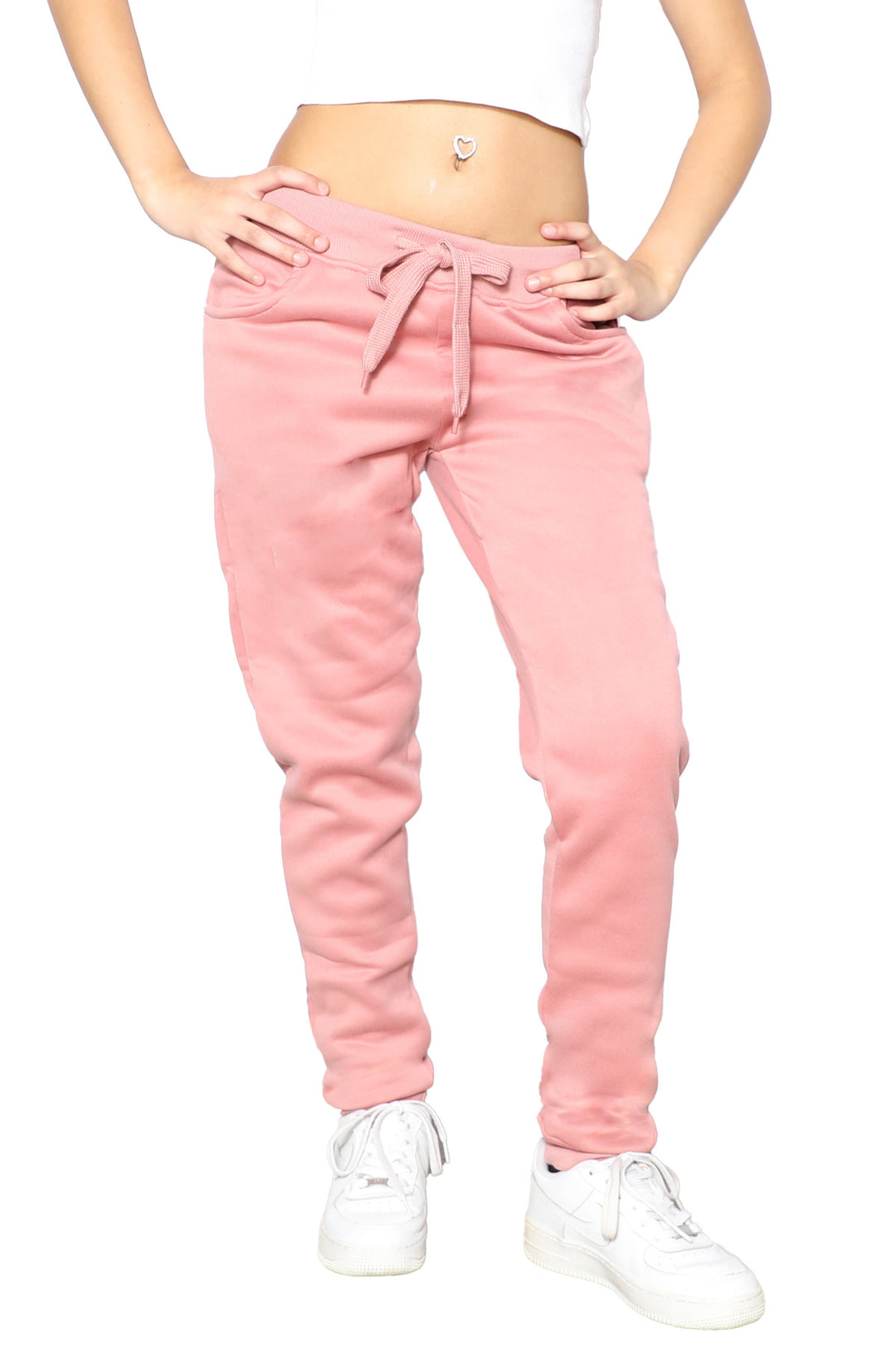 ◆ITZAVIBE◆ Millennial Flower Jogger Pants Pink IBA23UPT07P IBA23UPT07PK] MILLENIAL FLOWER JOGGER PANTS - PINK - ITZAVIBE